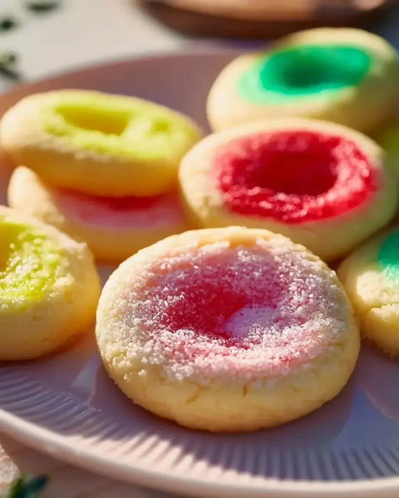 A delicious plate of Delicious Jello Sugar Cookies: Fun Treats for Everyone!