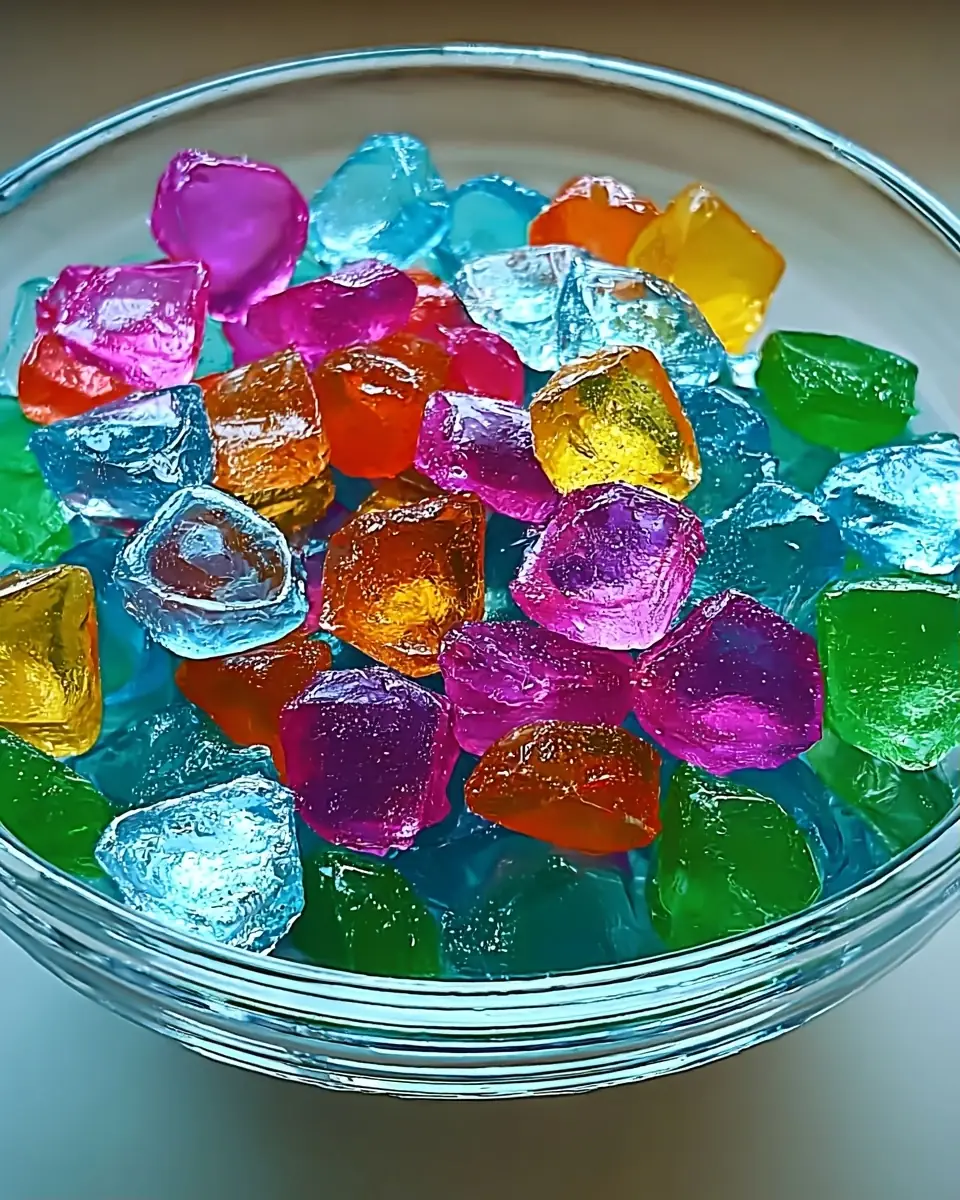A delicious plate of Delightful Homemade Crystal Candy for Sweet Family Moments