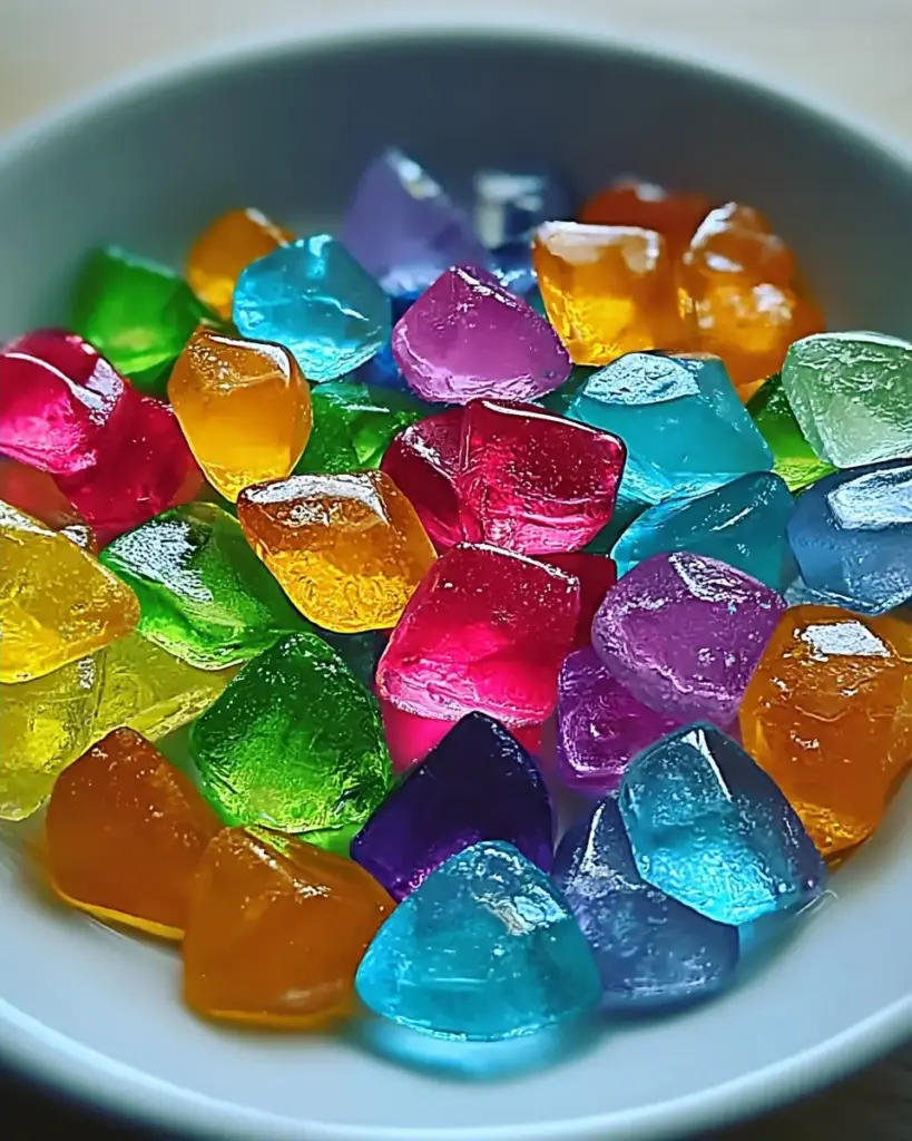 A delicious plate of Delightful Homemade Crystal Candy for Sweet Family Moments