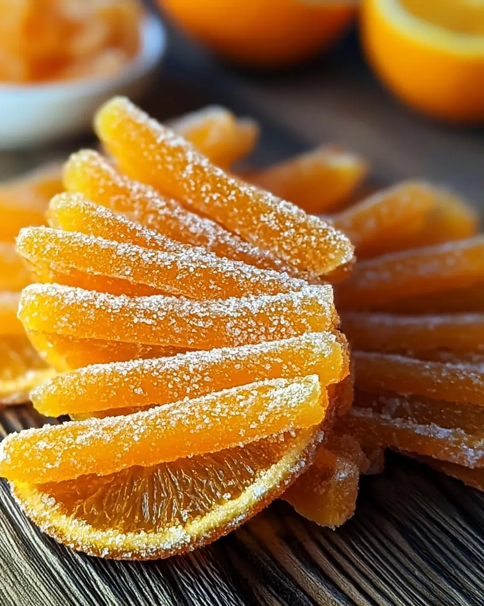 A delicious plate of Easy Candied Orange Slices Recipe for Perfect Sweet Treats