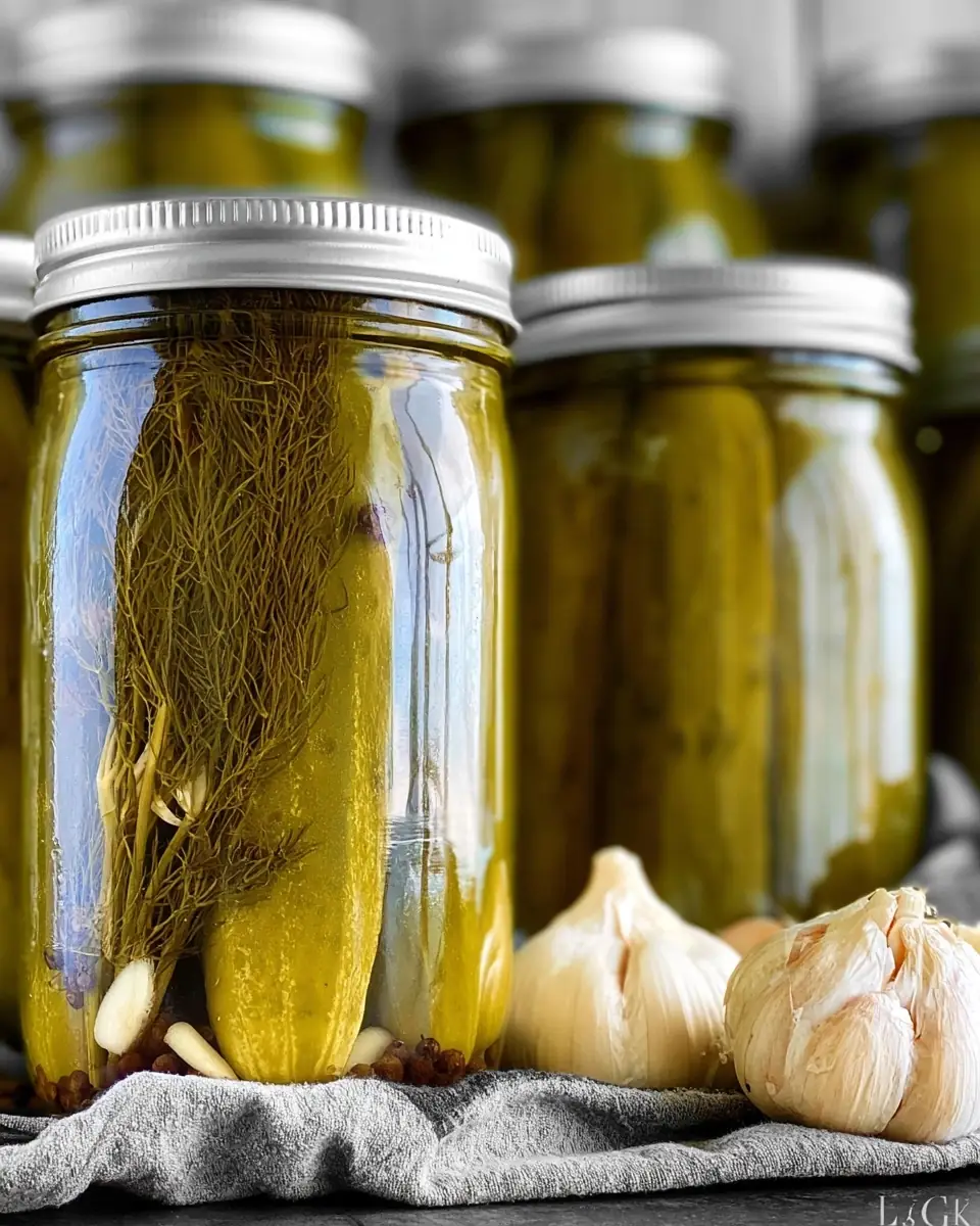 A delicious plate of Easy Homemade Dill Pickles