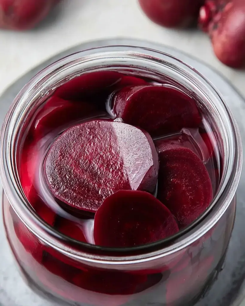 A delicious plate of Easy Pickled Beets