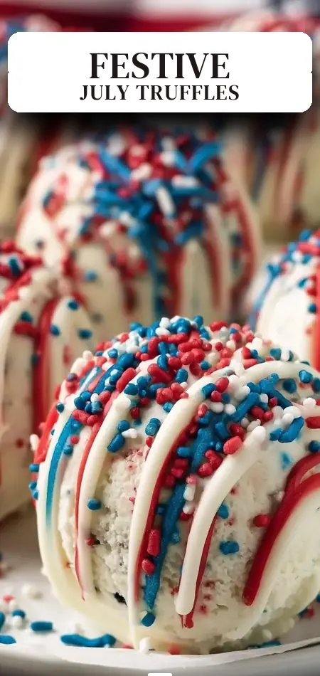 Pinterest pin (Design 2) for 4th of July Truffles