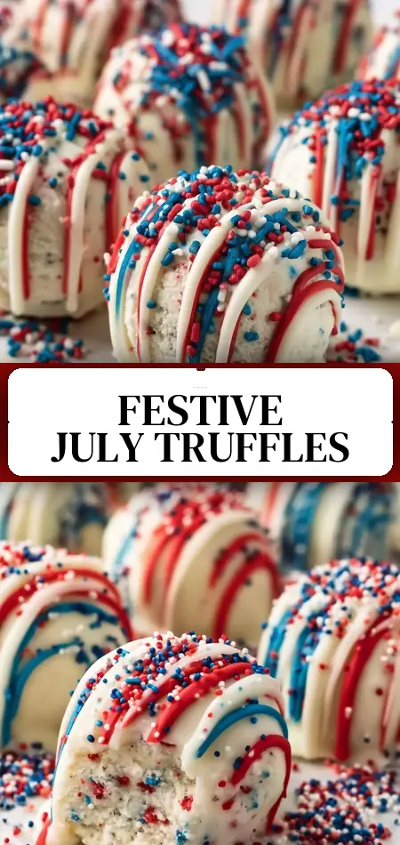 Pinterest pin (Design 3) for 4th of July Truffles