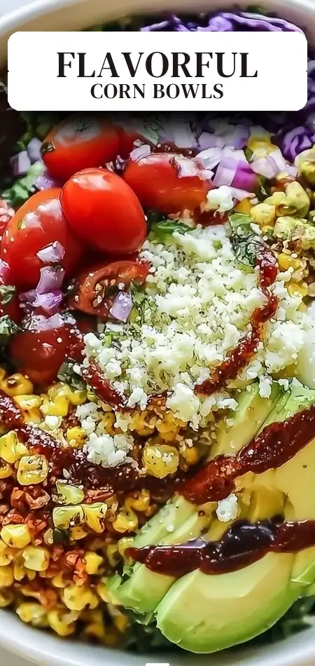 Pinterest pin (Design 2) for Mexican Street Corn Buddha Bowls