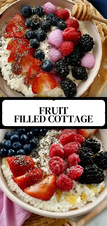 Pinterest pin (Design 3) for Cottage Cheese With Fruit
