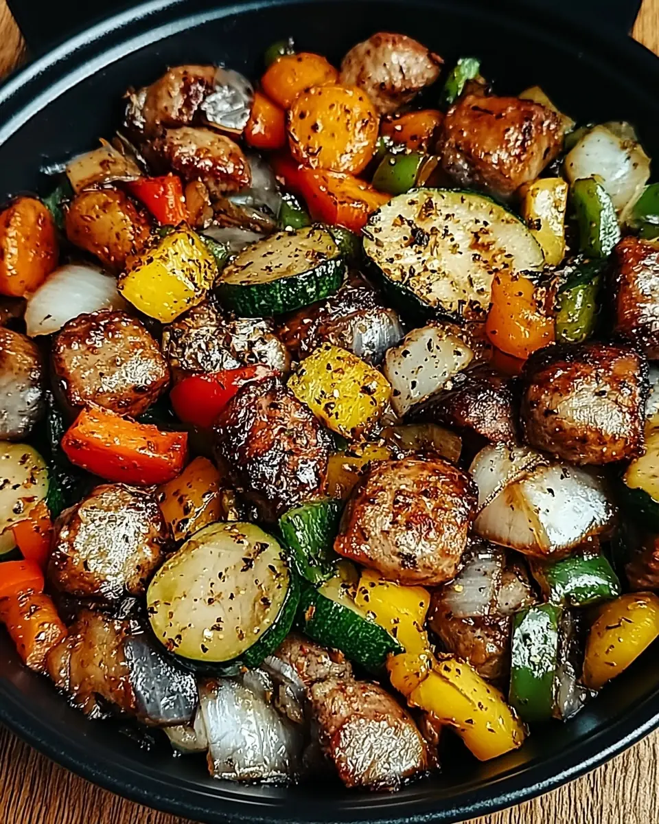 A delicious plate of Flavor-Packed Blackstone Cowboy Stir Fry Dinner in Minutes