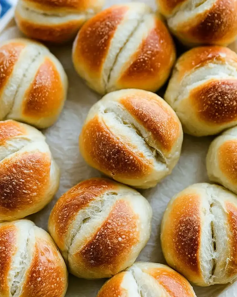 A delicious plate of French Bread Rolls