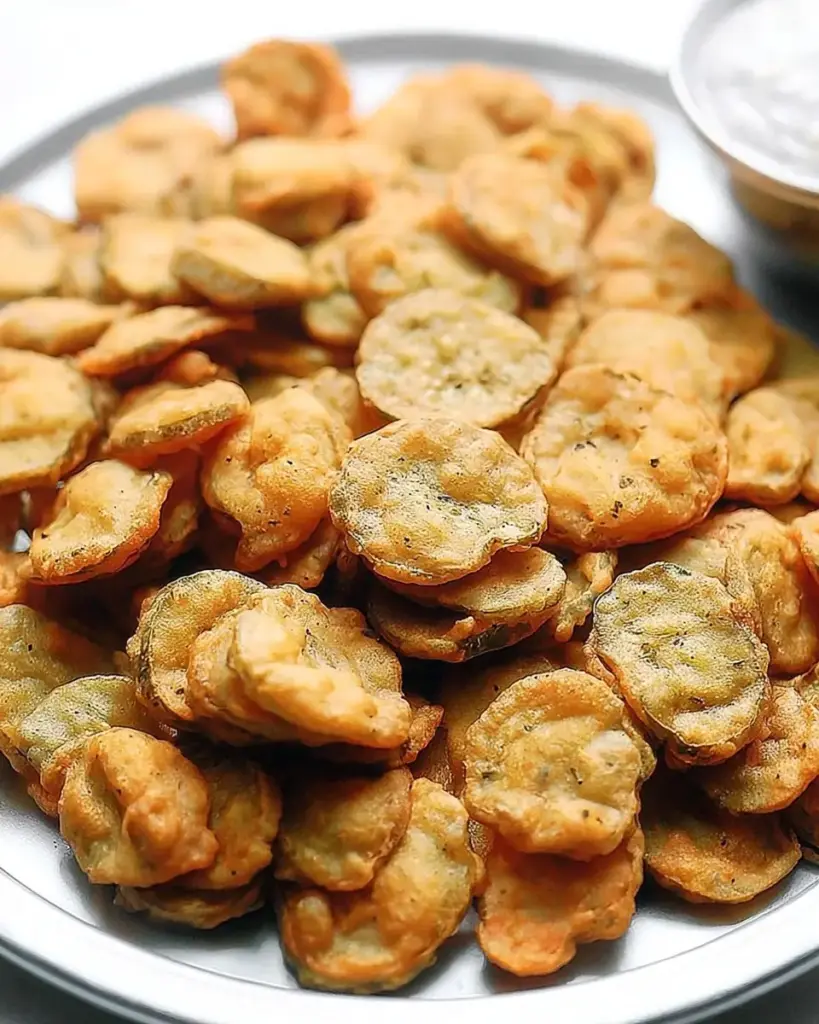 A delicious plate of Fried Pickles Recipe