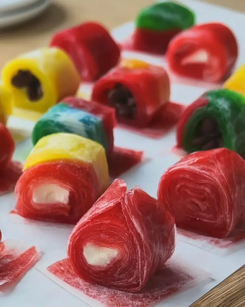A delicious plate of Fruit Roll-Ups Ice Cream Bites: The Indulgent Treat You Need