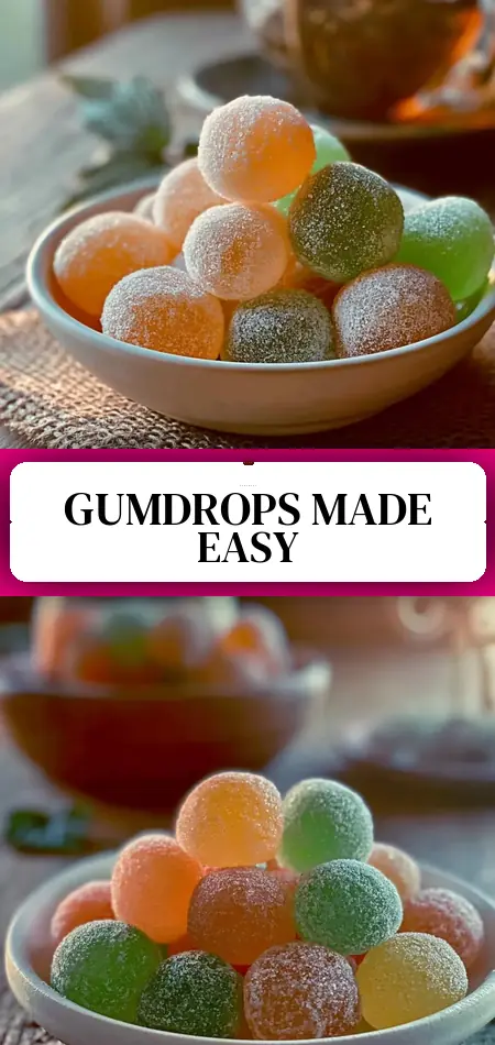 Pinterest pin (Design 3) for Pioneer woman Gumdrop Recipe