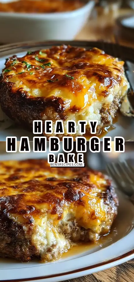 Pinterest pin (Design 1) for Amish Hamburger Steak Bake