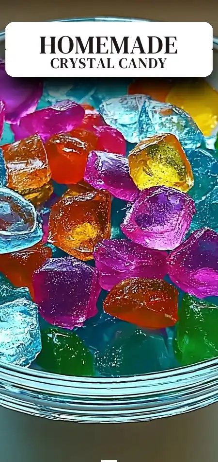 Pinterest pin (Design 2) for Delightful Homemade Crystal Candy for Sweet Family Moments