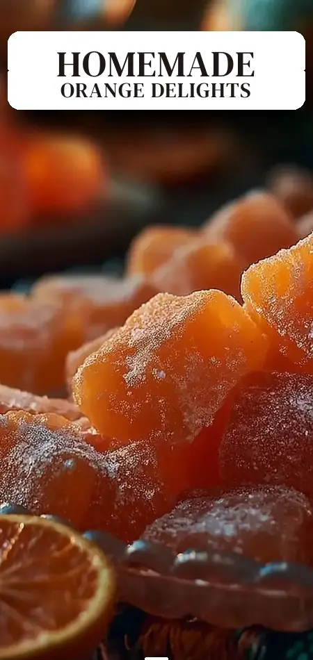 Pinterest pin (Design 2) for Classic Homemade Orange Candy