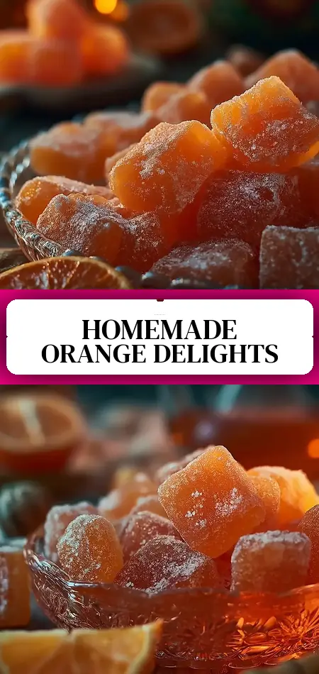 Pinterest pin (Design 3) for Classic Homemade Orange Candy
