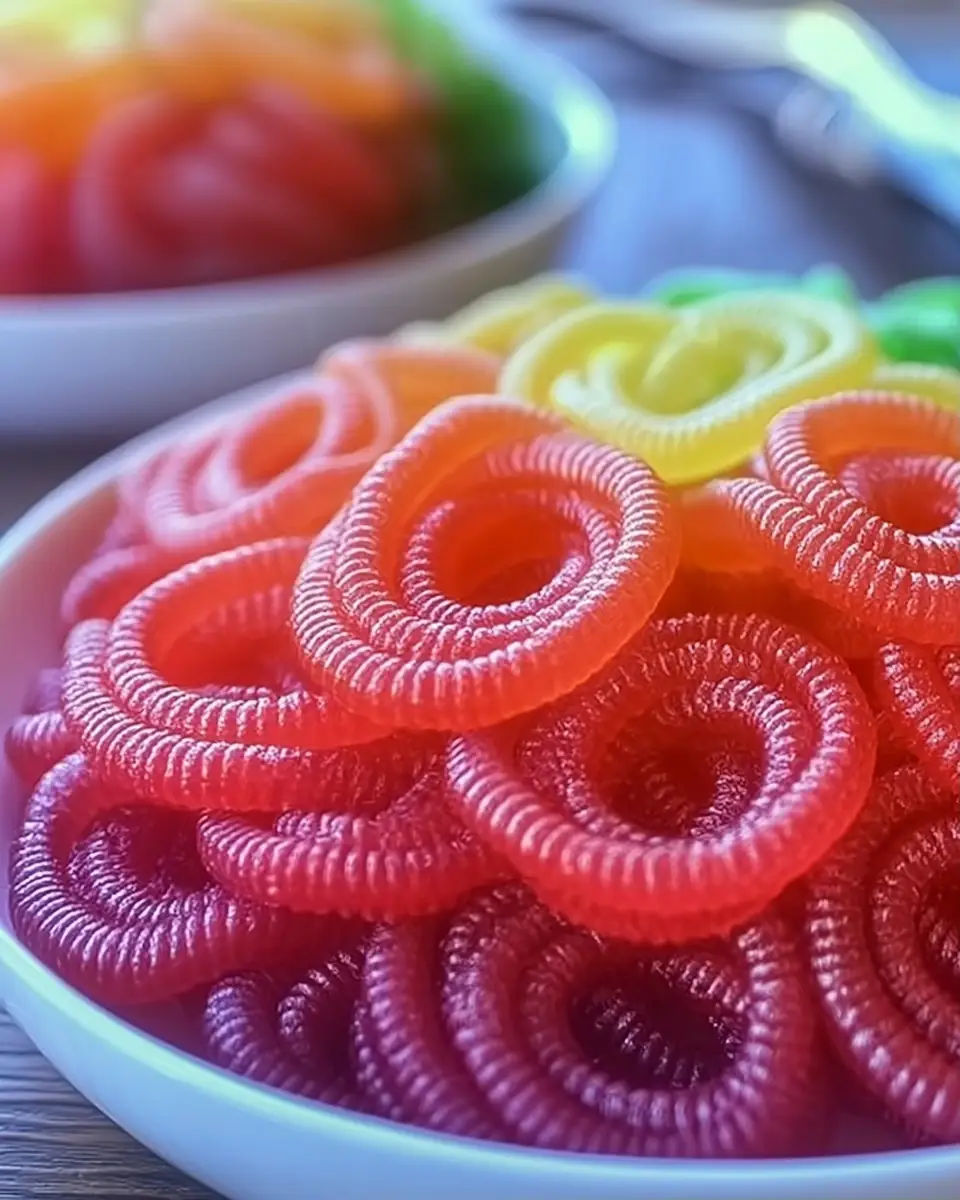 A delicious plate of Homemade Kool-Aid Licorice Ropes