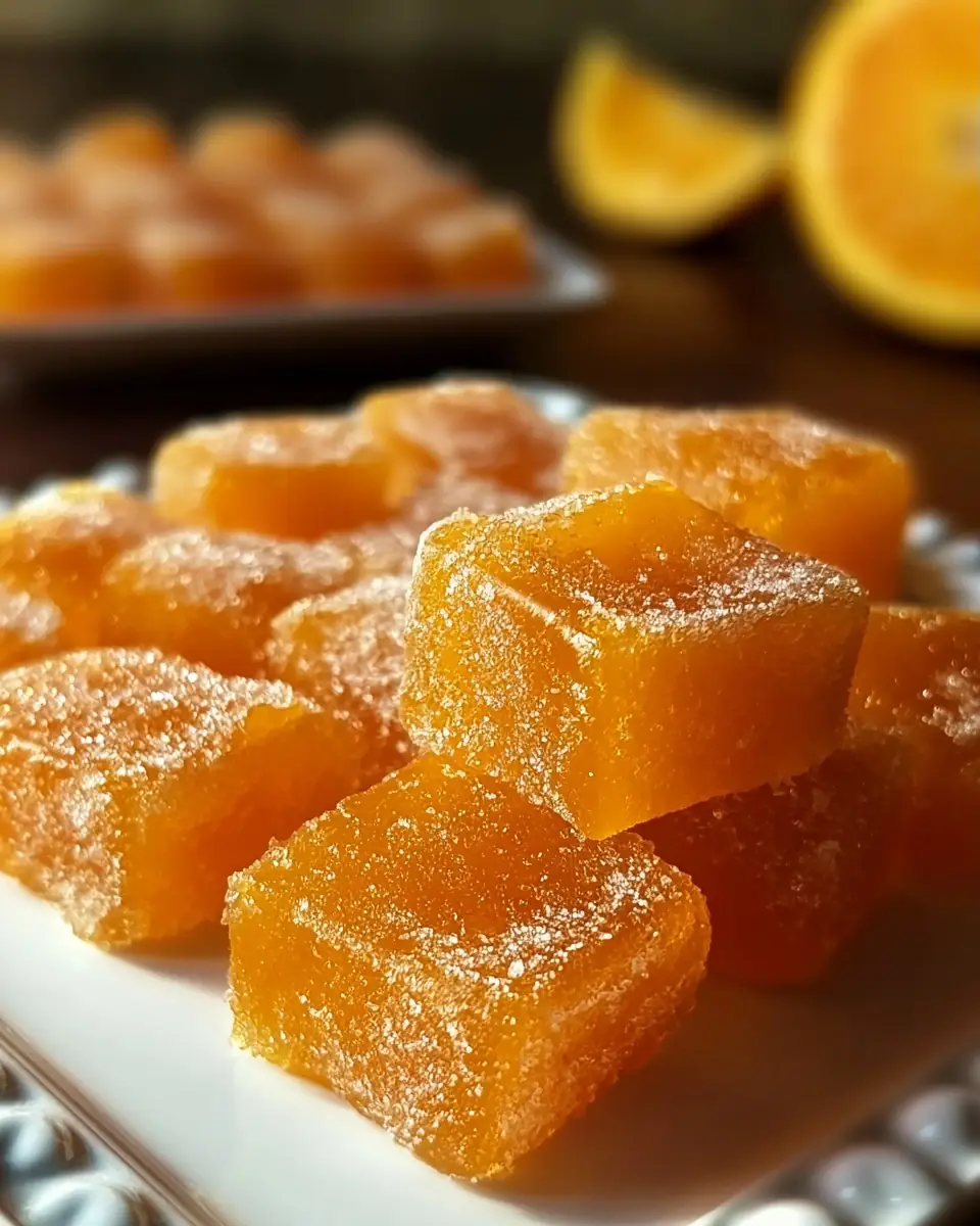 A delicious plate of Homemade Orange Candy: Your Sweet Citrus Escape