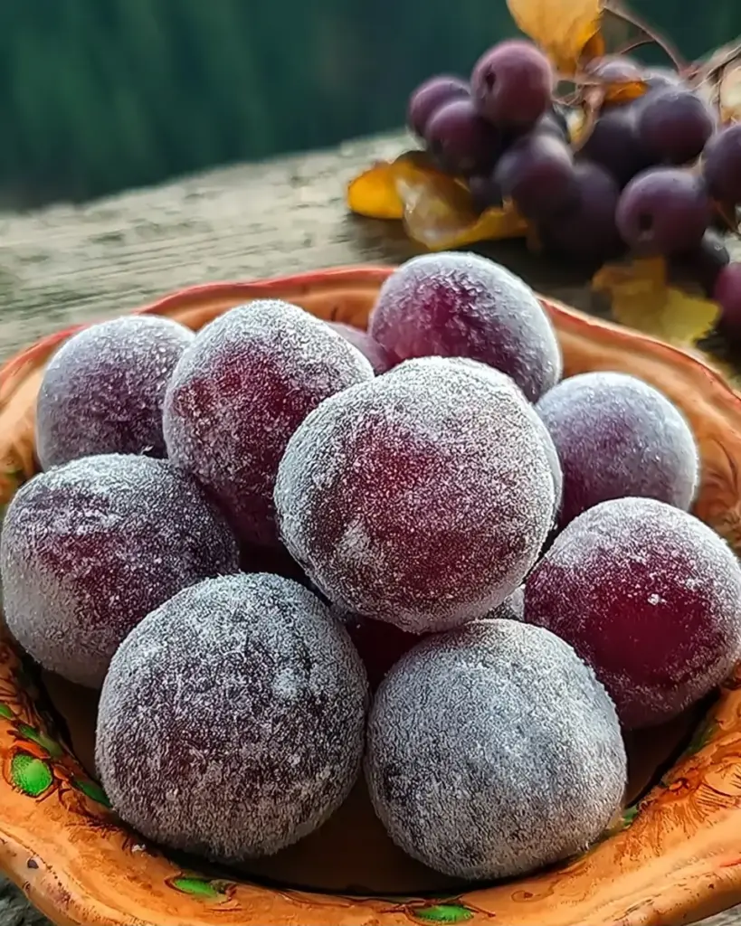 A delicious plate of Homemade Sugar Plums
