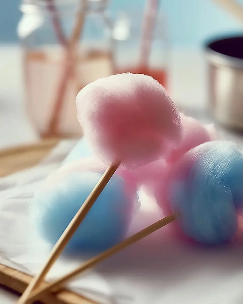A delicious plate of How to Make Cotton Candy Without a Machine Easily!