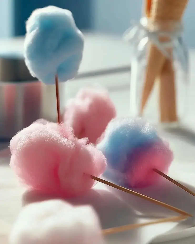 A delicious plate of How to Make Cotton Candy Without a Machine Easily!