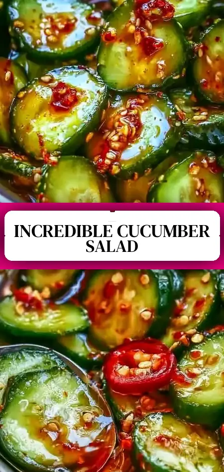 Pinterest pin (Design 3) for Korean Cucumber Salad: An Incredible Ultimate Recipe for an Amazing Side Dish