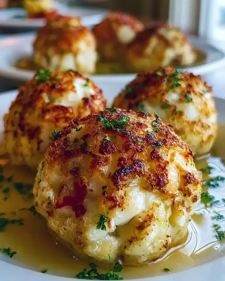A delicious plate of Irresistible Famous Crab Bombs: A Seafood Dream Snack