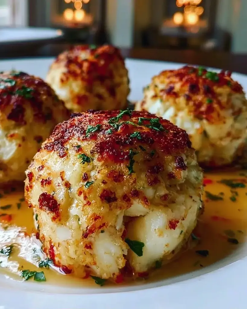A delicious plate of Irresistible Famous Crab Bombs: A Seafood Dream Snack