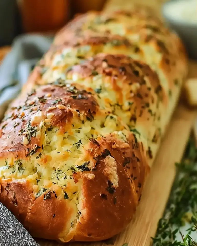 A delicious plate of Italian Herb and Cheese Bread Recipe: The Best Homemade Delight