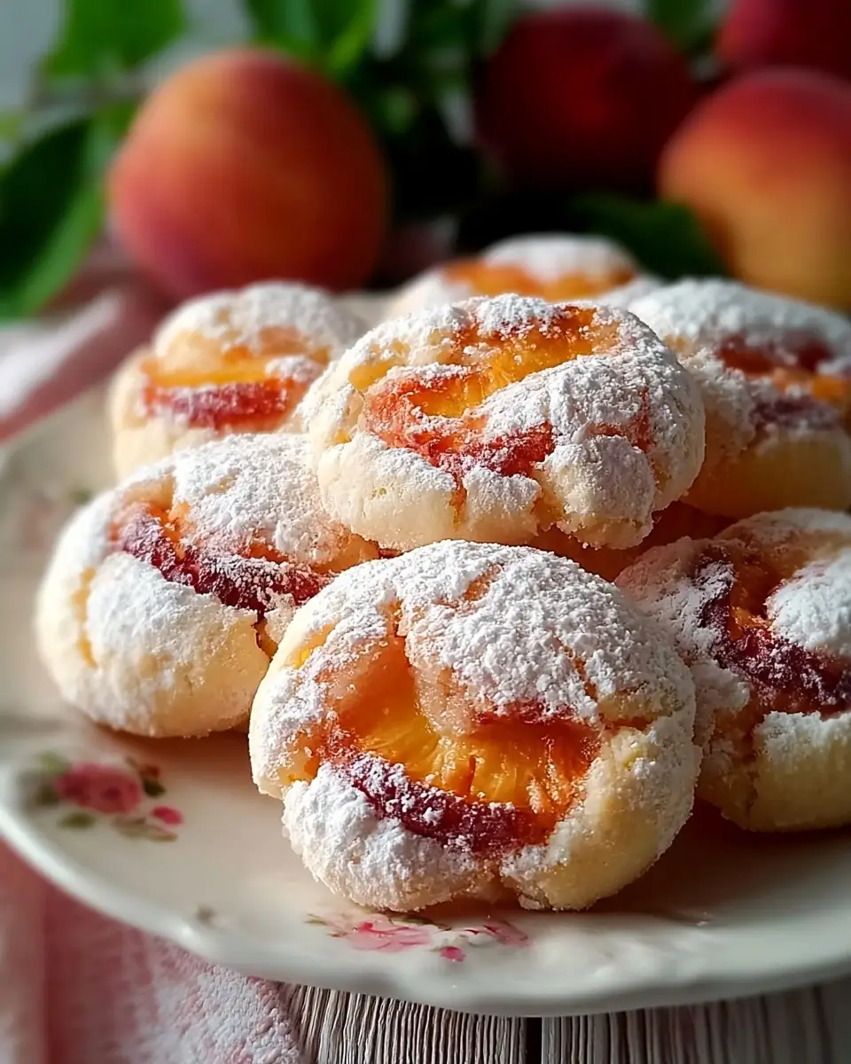 A delicious plate of Italian Peach Summer Cookies: The Perfect Seasonal Treat!