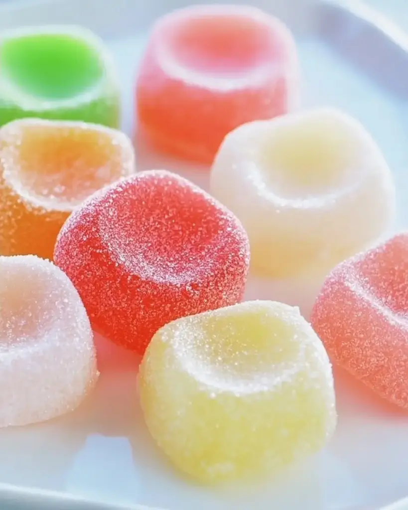 A delicious plate of Jello Candy Melts: Irresistible Cream Cheese Treats for Everyone