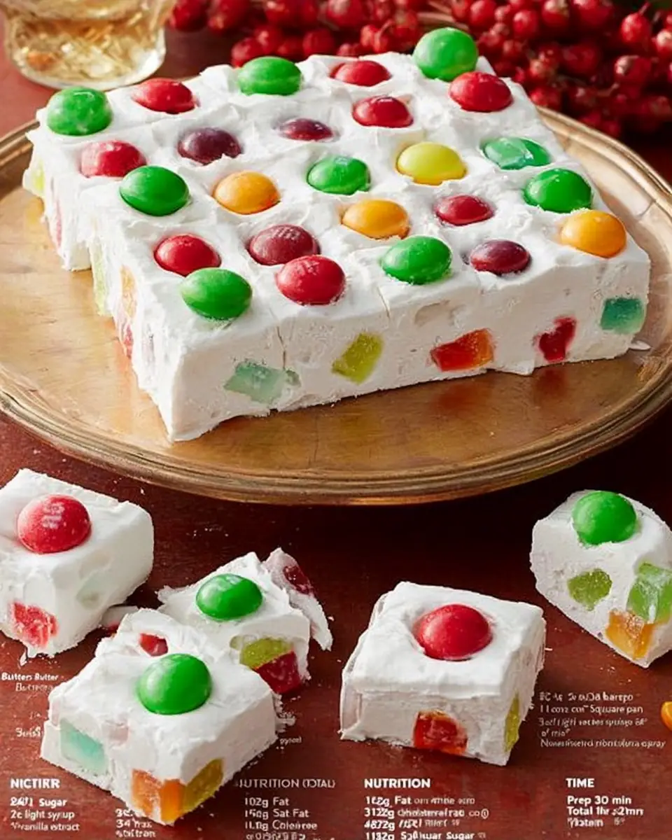 A delicious plate of Jeweled Divinity Candy