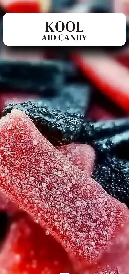 Pinterest pin (Design 2) for Kool-Aid Popping Candy Licorice: An Incredible 7-Step Recipe