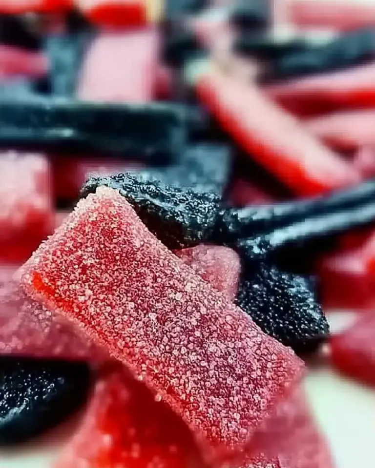 A delicious plate of Kool-Aid Popping Candy Licorice: An Incredible 7-Step Recipe