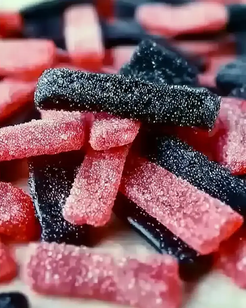 A delicious plate of Kool-Aid Popping Candy Licorice: An Incredible 7-Step Recipe