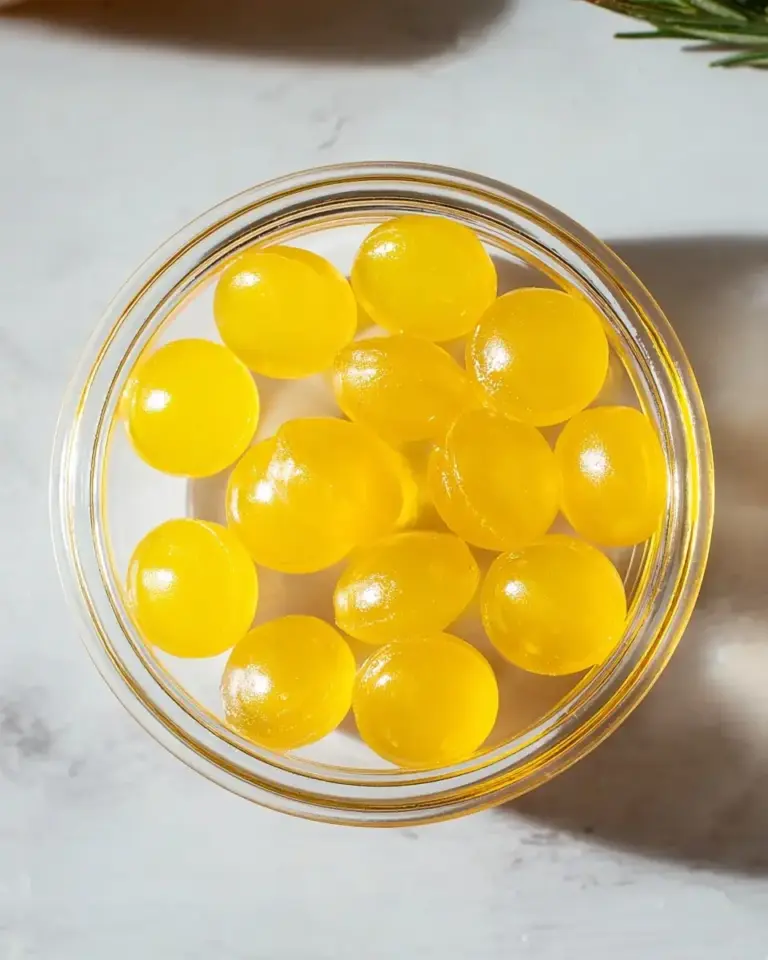 A delicious plate of Lemon Collagen Gummies for Hair & Skin: Unlock Radiant Beauty!