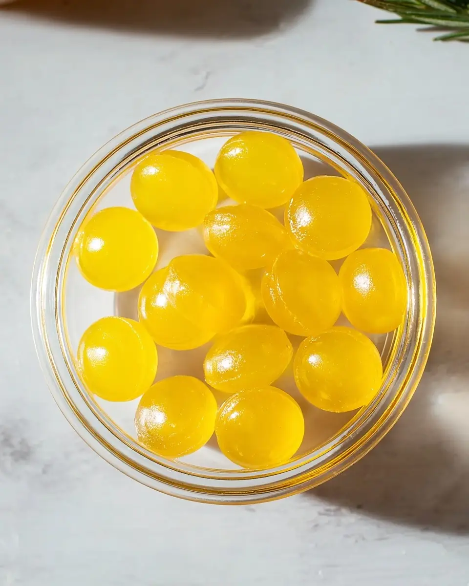 A delicious plate of Lemon Collagen Gummies for Hair & Skin: Unlock Radiant Beauty!