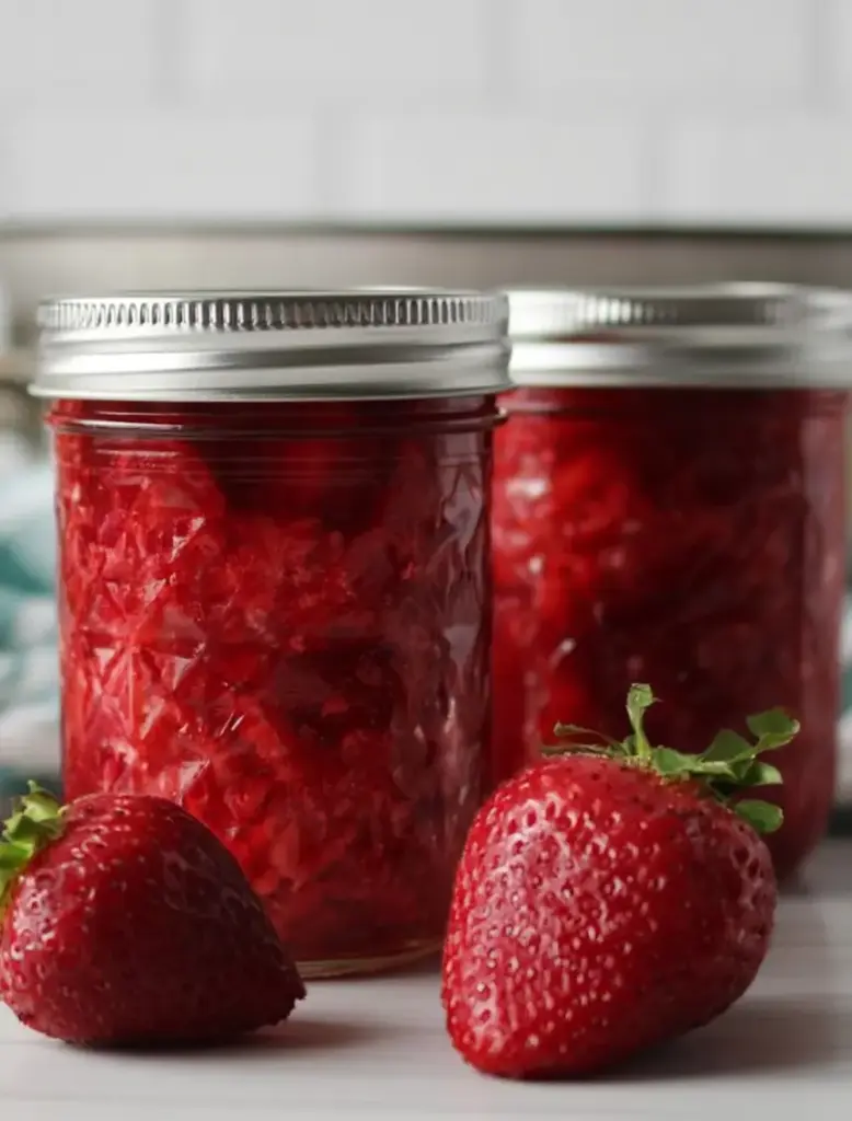 A delicious plate of Low Sugar Strawberry Jam (with Pomona’s Pectin)