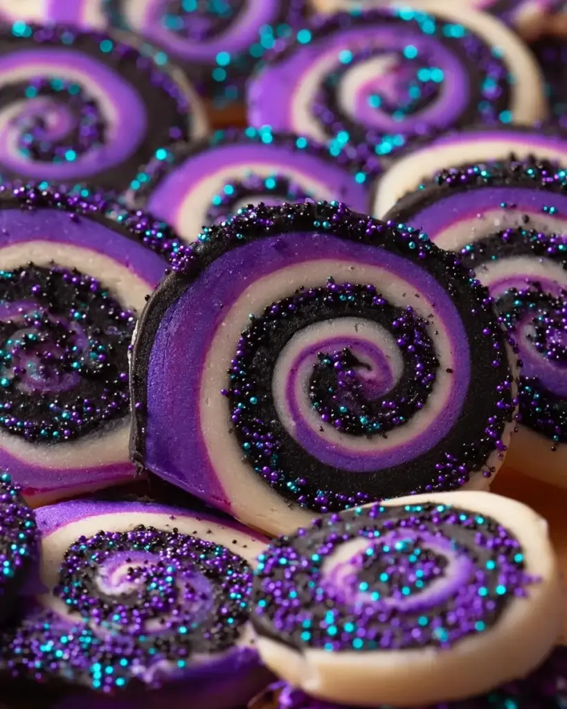 A delicious plate of Magical Spiral Cookies