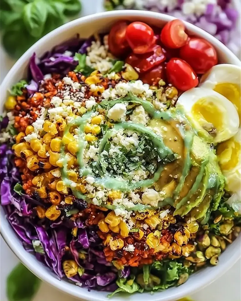A delicious plate of Mexican Street Corn Buddha Bowls