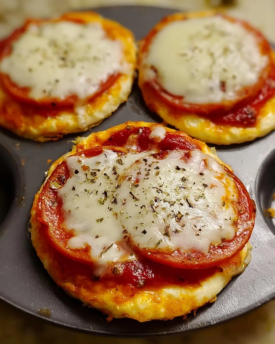 A delicious plate of Mini High Protein Cottage Cheese Pizzas for Guilt-Free Indulgence