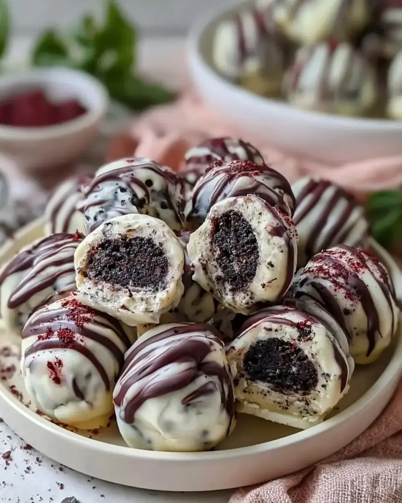 A delicious plate of No-Bake Oreo Truffles Recipe Easy 3-Ingredient Dessert to Make Now