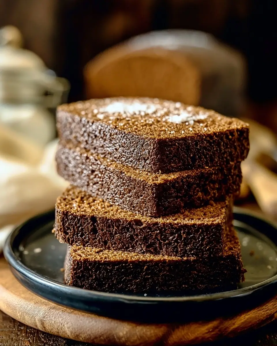 A delicious plate of Old-Fashioned Boston Brown Bread