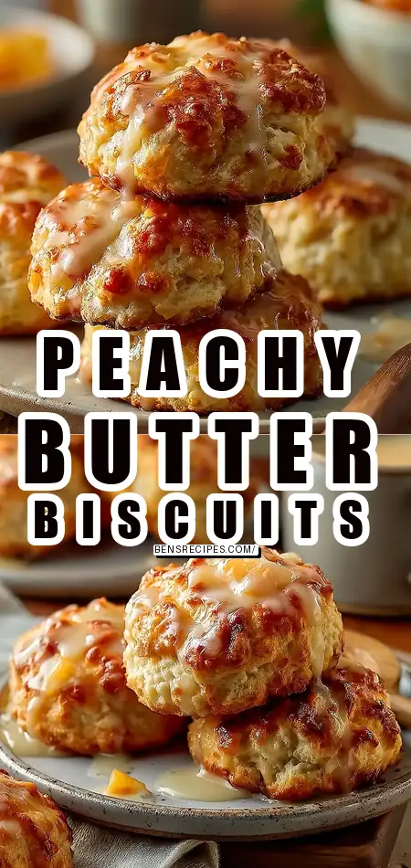 Pinterest pin (Design 1) for Peach Butter Swim Biscuits