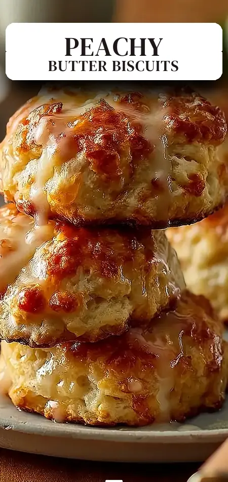 Pinterest pin (Design 2) for Peach Butter Swim Biscuits
