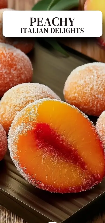 Pinterest pin (Design 2) for Italian Peach Cookies
