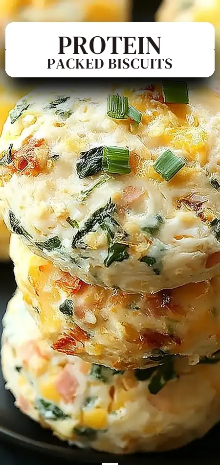 Pinterest pin (Design 2) for Savory Breakfast Protein Biscuits: The Best Start to Your Day