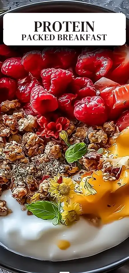 Pinterest pin (Design 2) for High Protein Freezer Friendly Breakfast Bowls