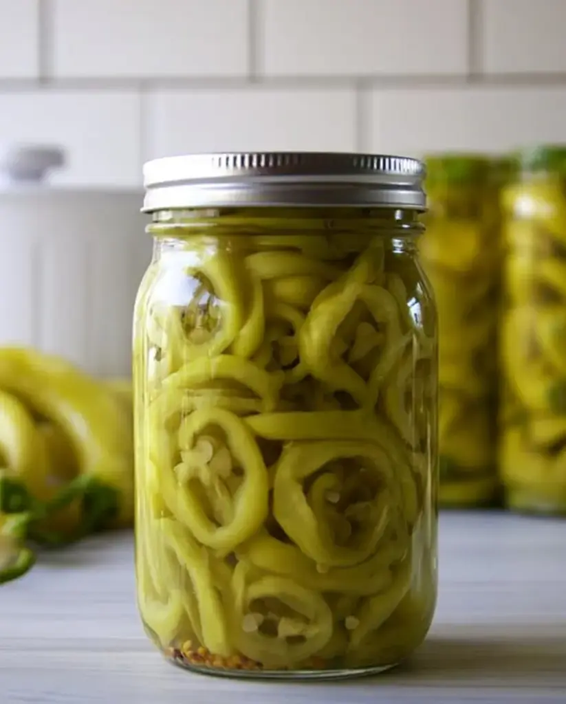 A delicious plate of Pickled Banana Peppers