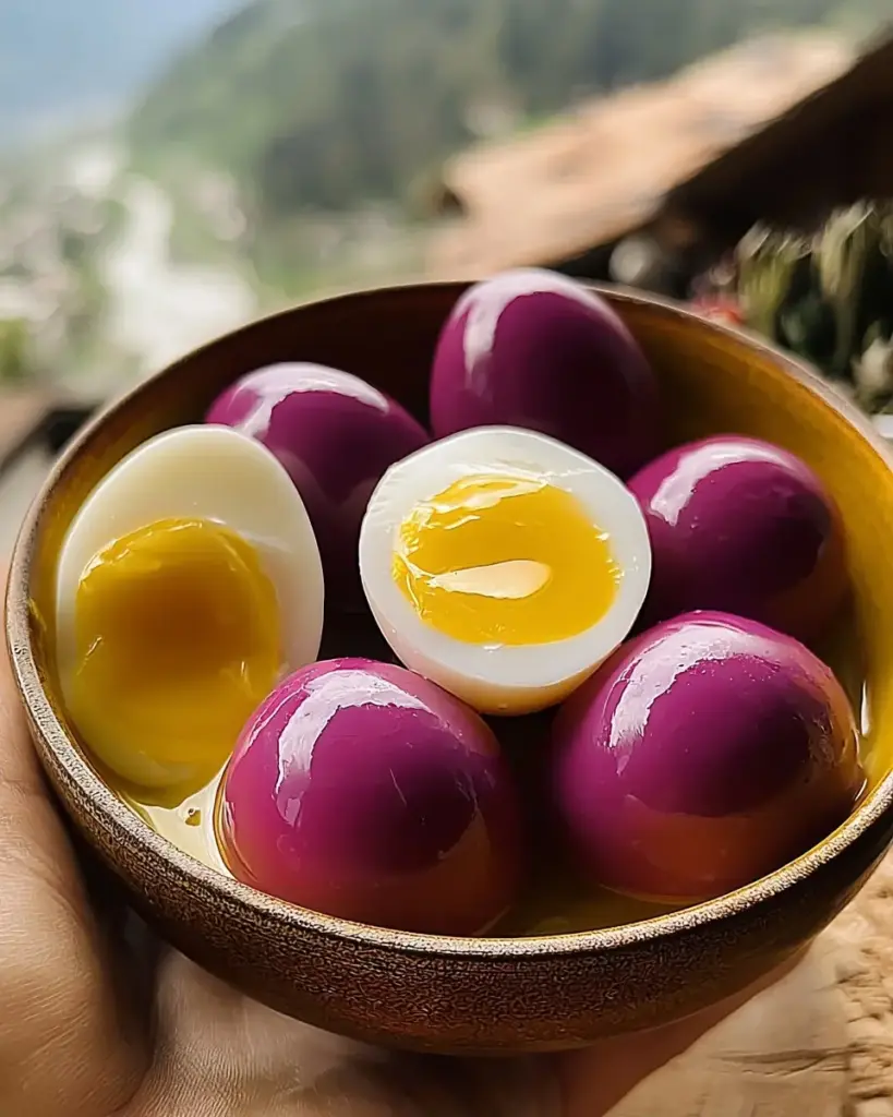 A delicious plate of Pickled Eggs