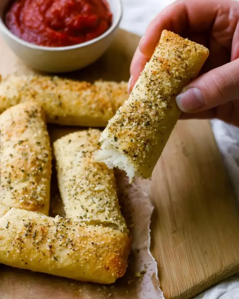 A delicious plate of Pizza Hut Breadsticks